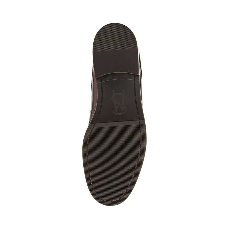 Abbott Men's Burgandy Loafers - Image 5