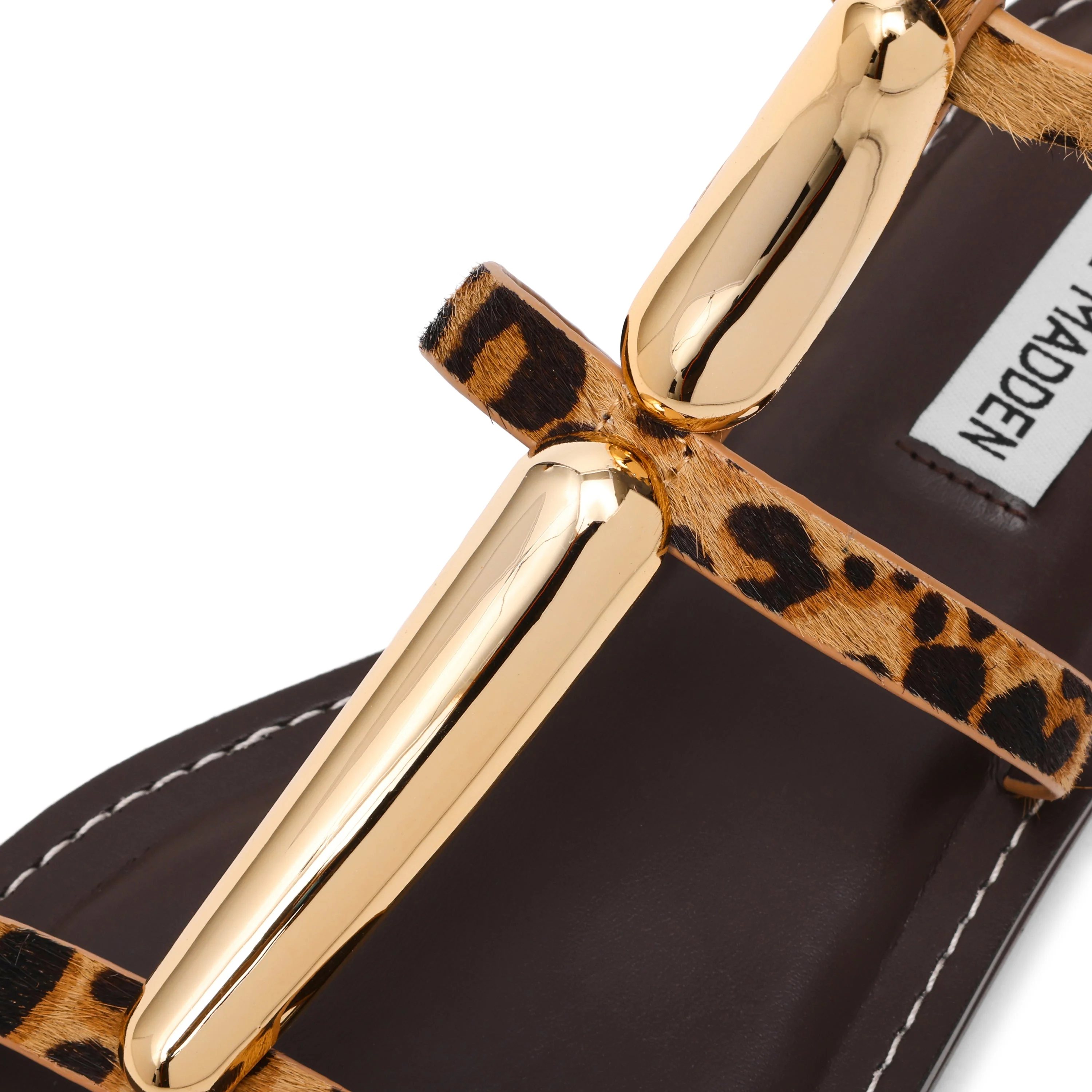 Alma-L Women's Leopard Flat Sandals - Image 3