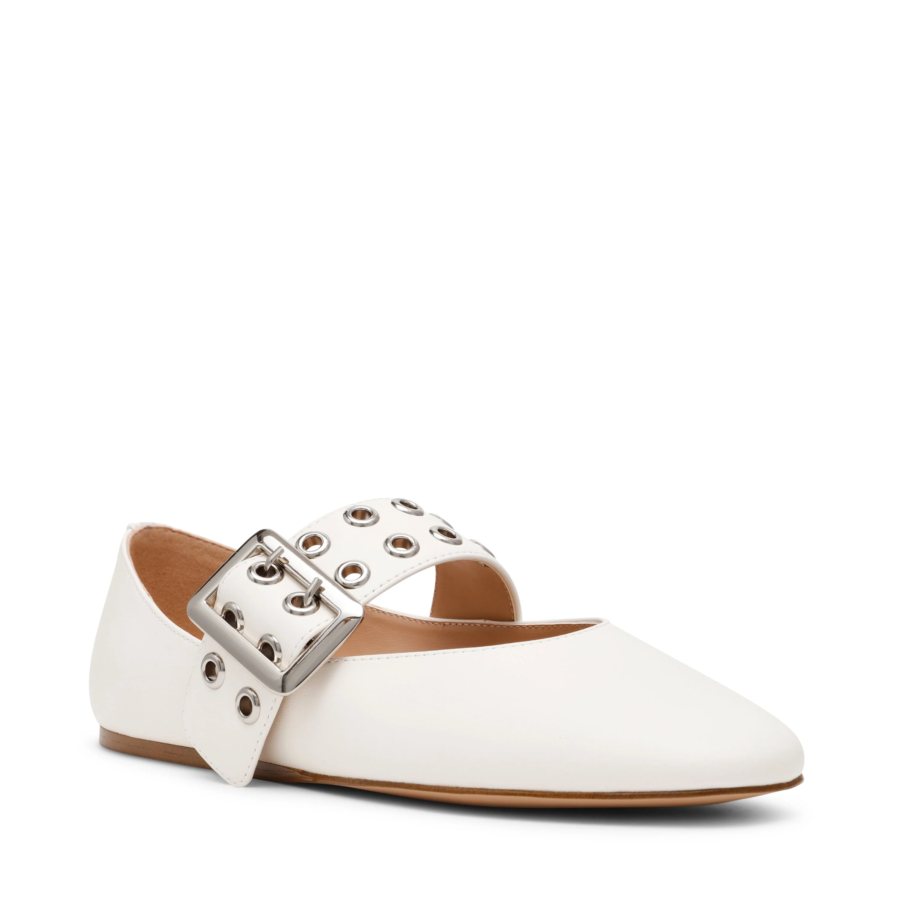 Atlantica Women's Ivory Leather Ballerinas