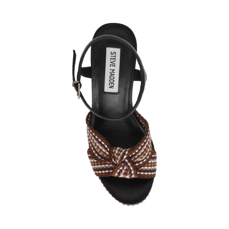 Aztec Black Multicolor Women's Wedge Sandals - Image 6