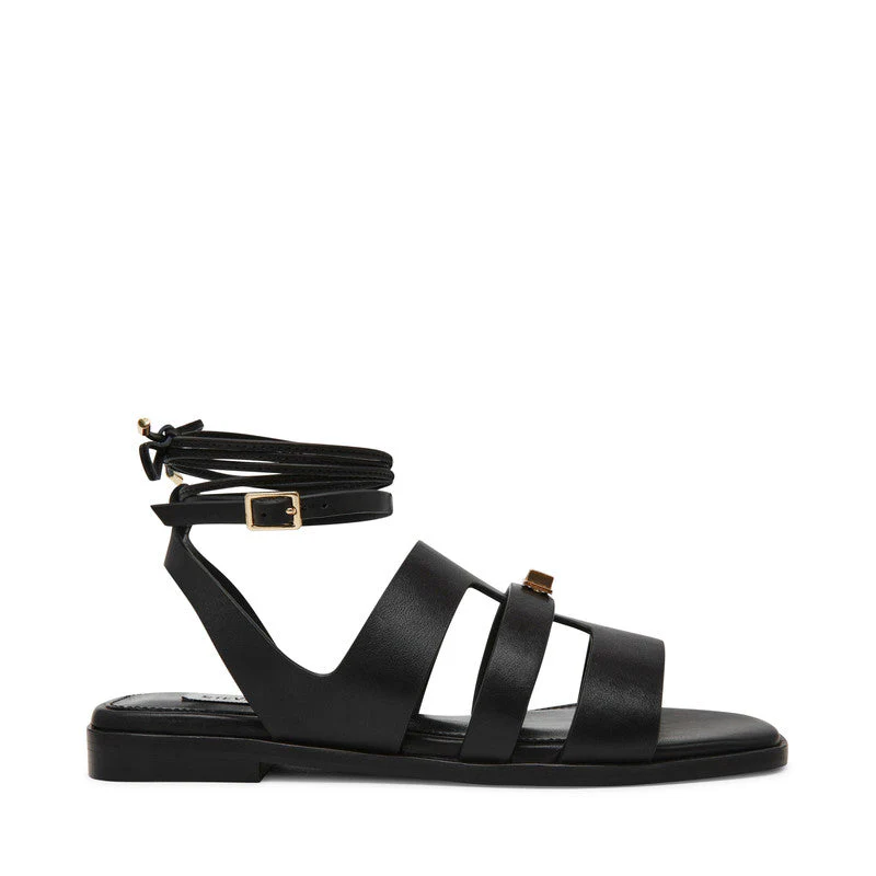 Bellevue Black Women's Flat Sandals - Image 6