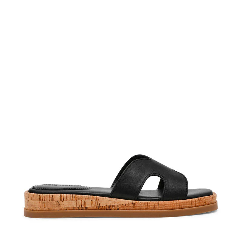 Benchmark Black Women's Flat Sandals - Image 2