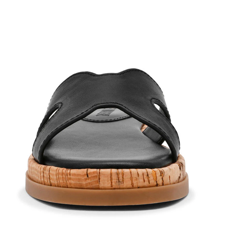 Benchmark Black Women's Flat Sandals - Image 5
