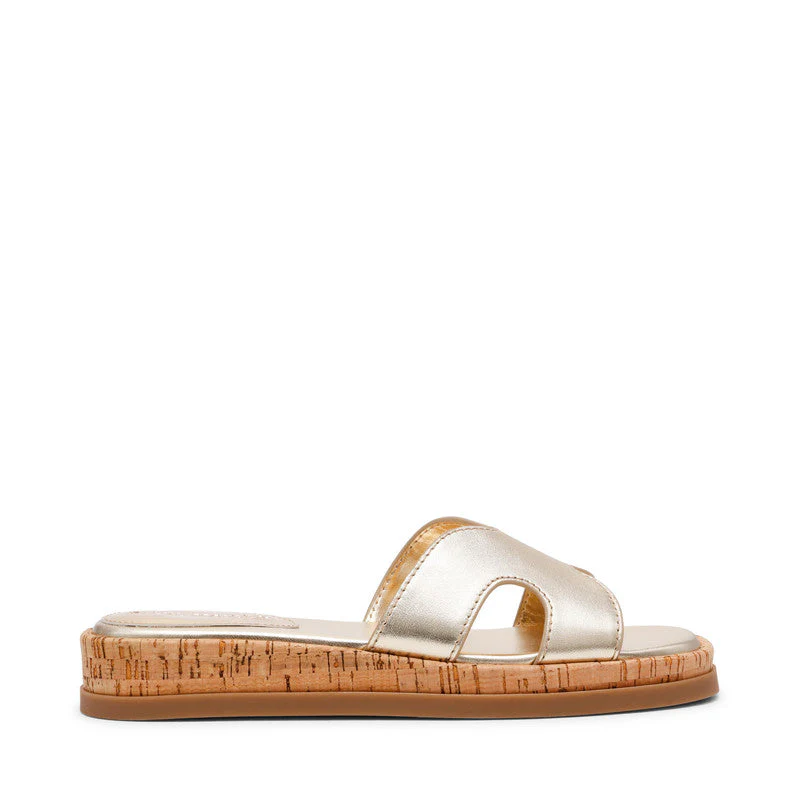 Benchmark Gold Women's Flat Sandals - Image 2
