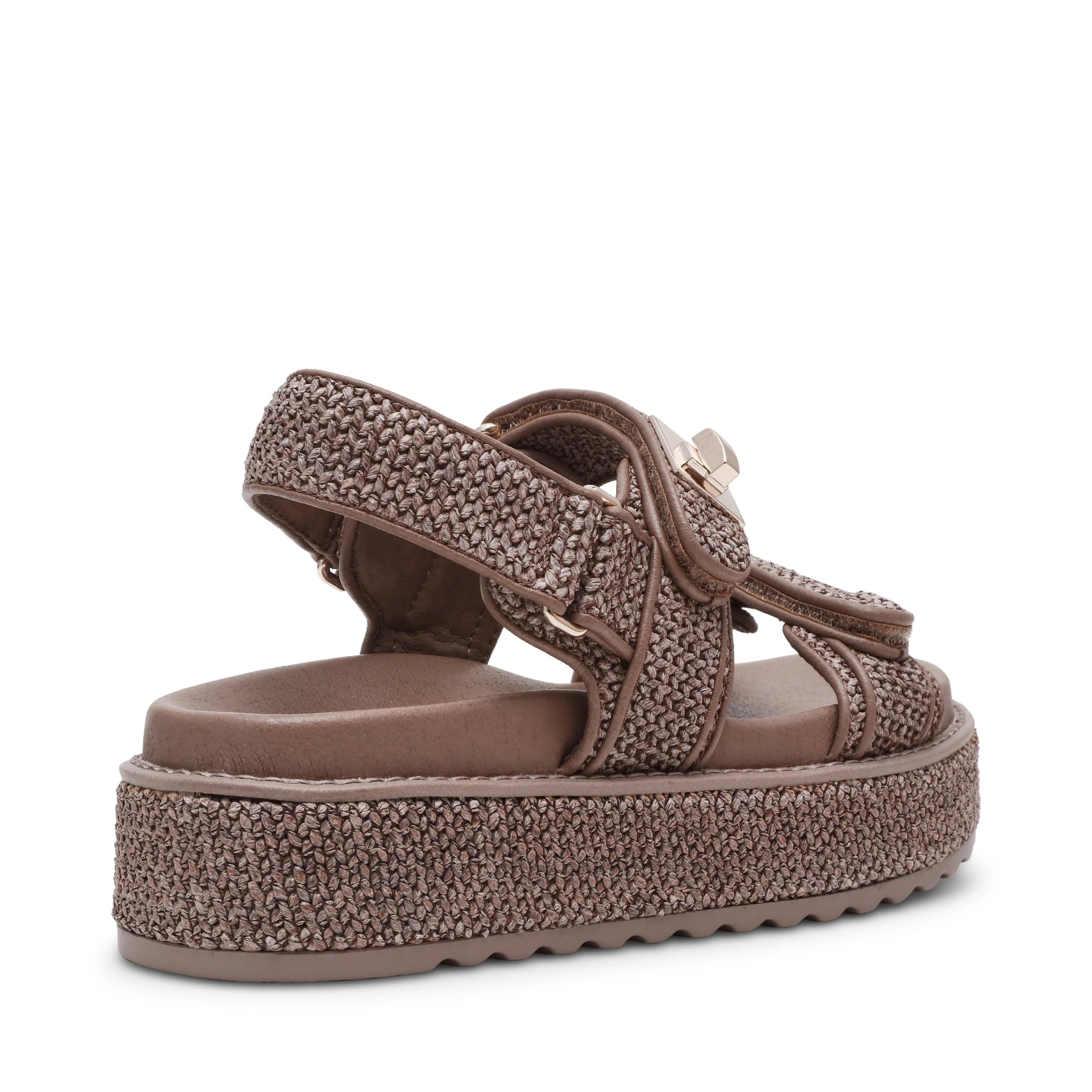 Bigmona Women's Charcoal Flat Sandals - Image 2