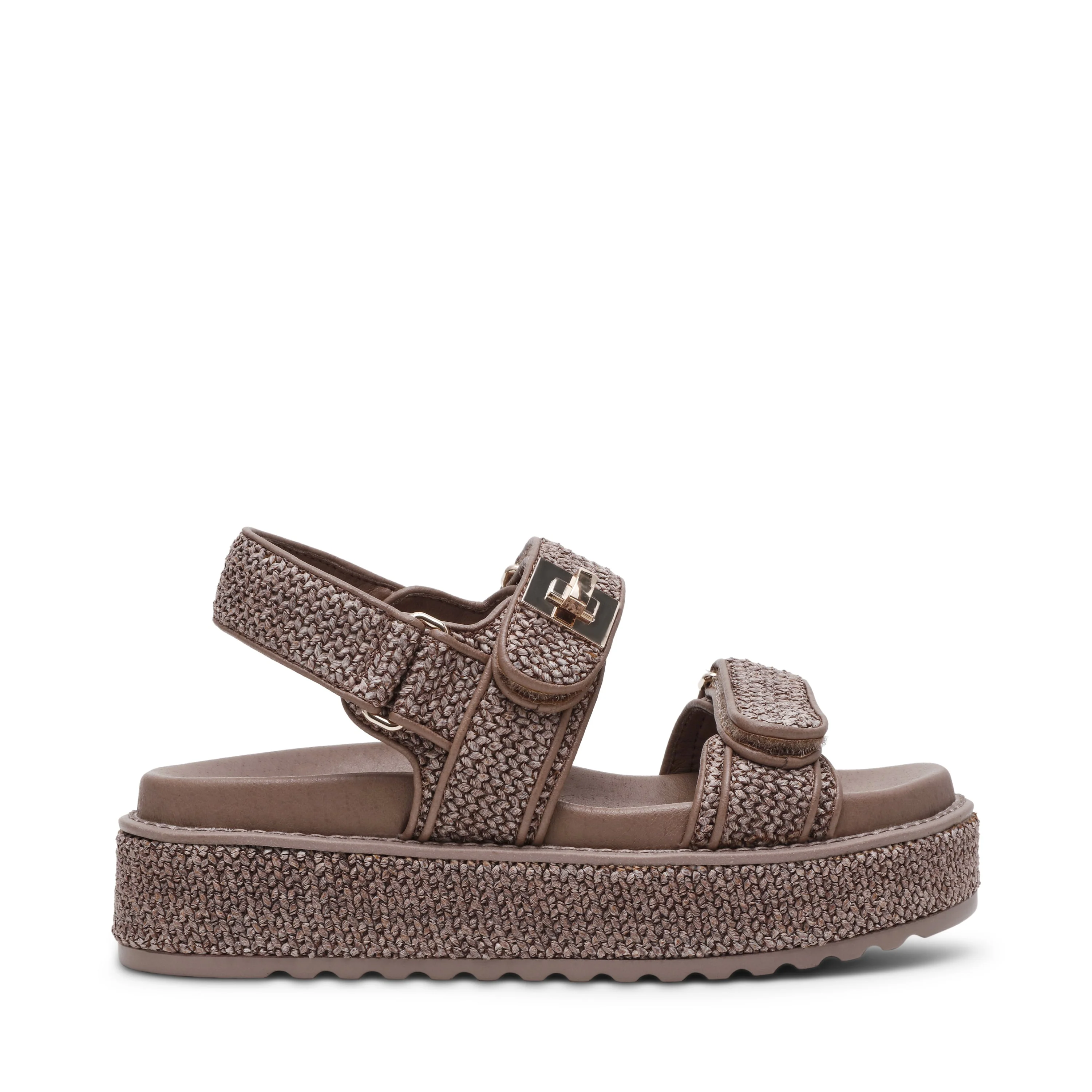 Bigmona Women's Charcoal Flat Sandals - Image 7