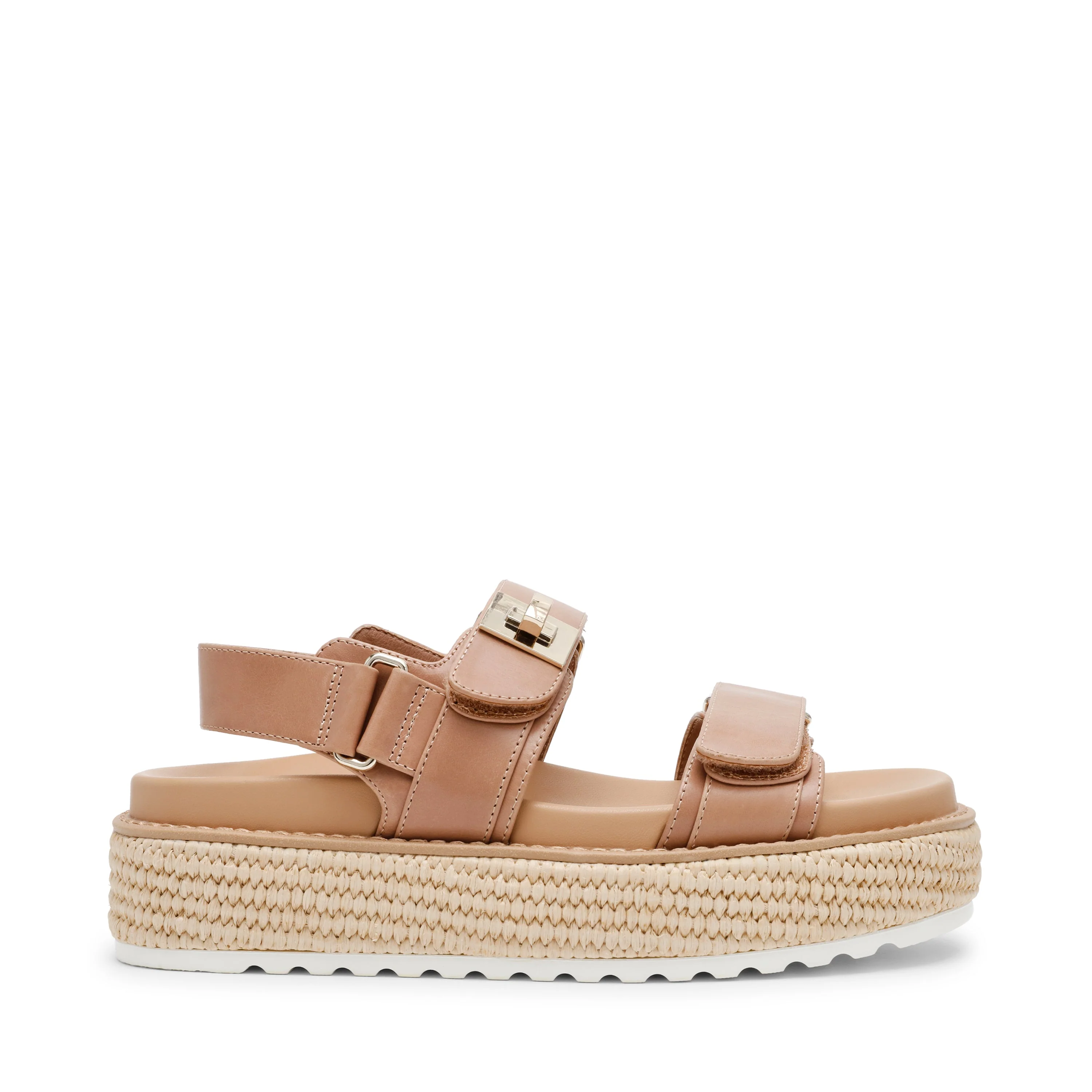 Bigmona Women's Natural Leather Flat Sandals