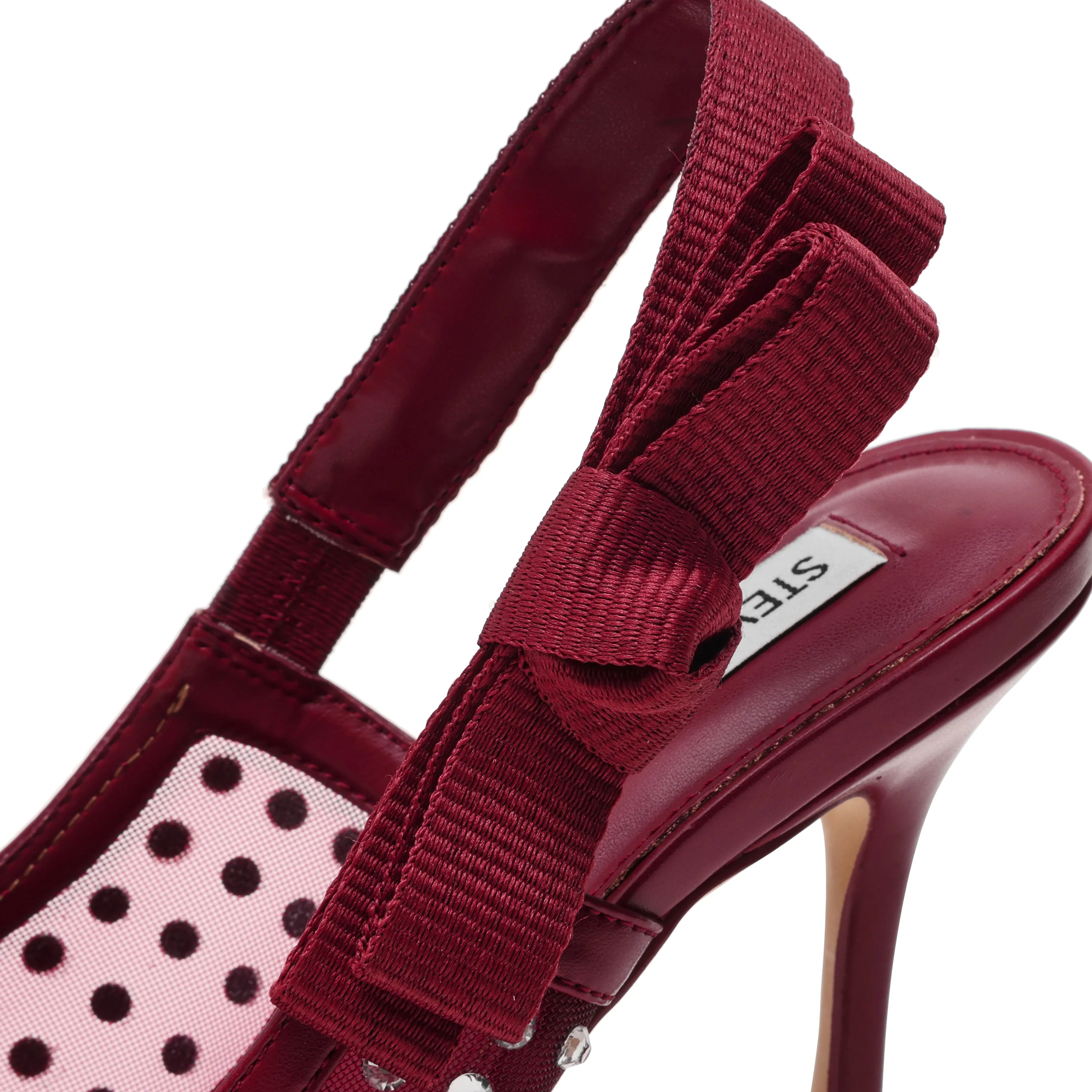 Brylie-R Women's Cherry Red Heels - Image 3