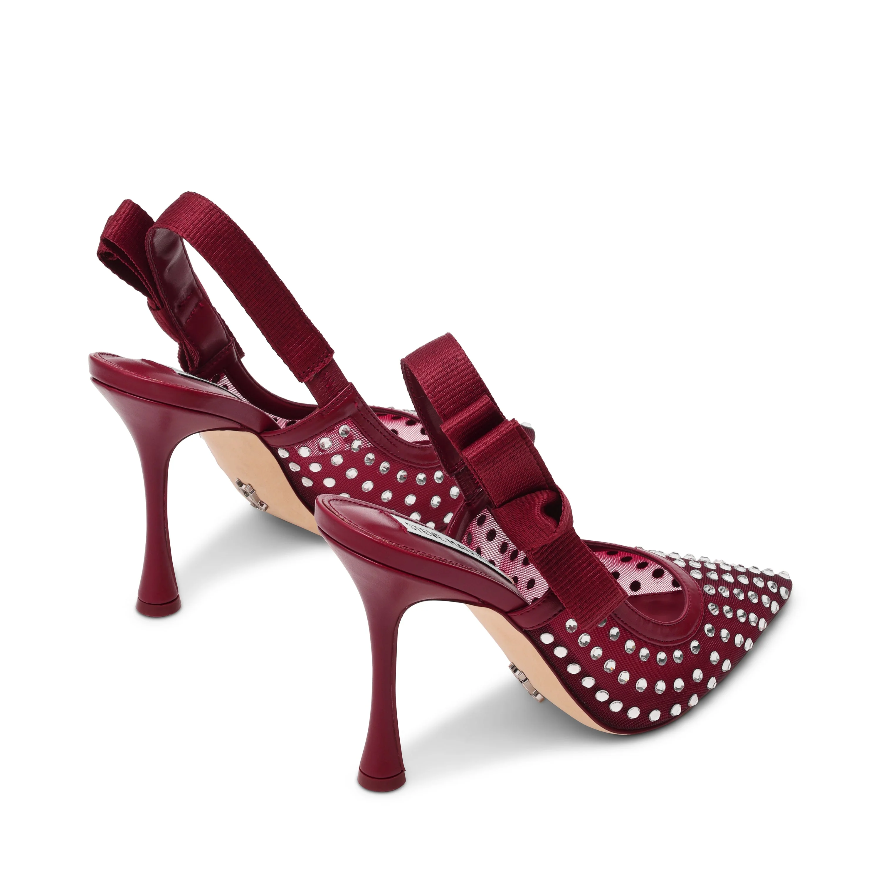 Brylie-R Women's Cherry Red Heels - Image 4