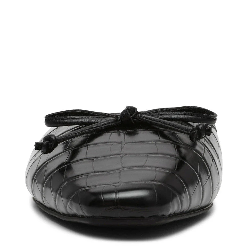 Calandra Black Women's Flat-Dress Shoes - Image 4