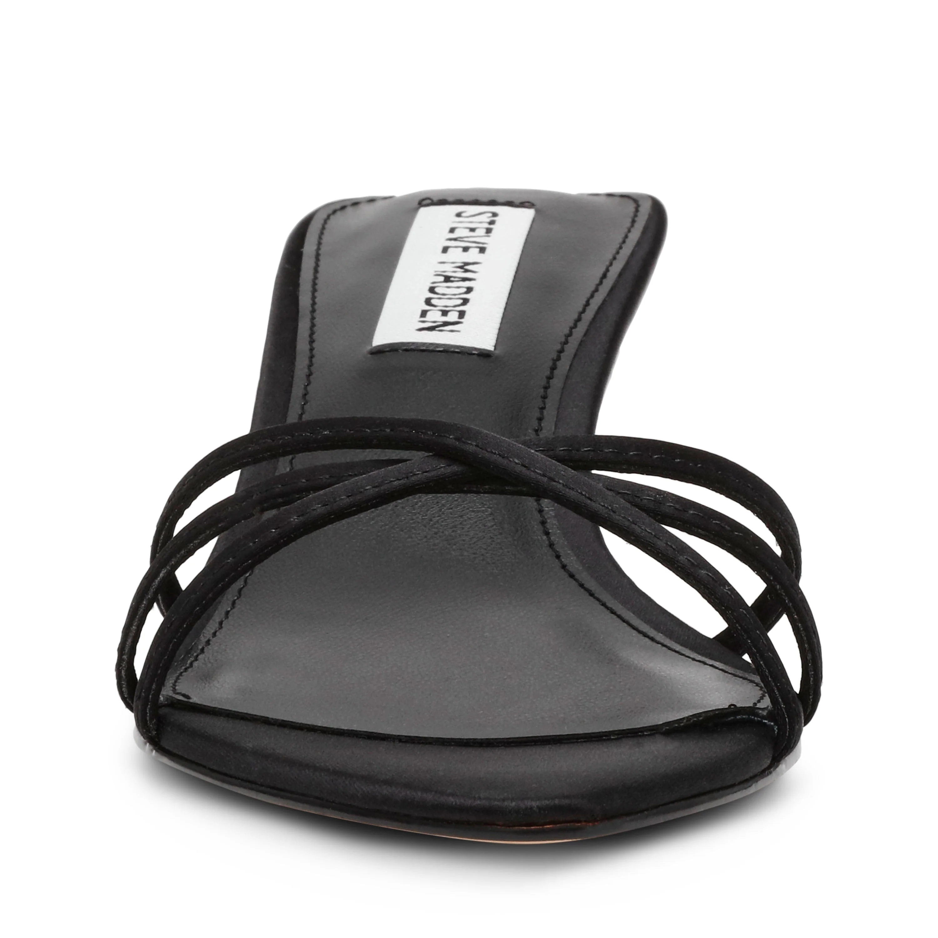 CANDELA BLACK SATIN HEELS - Image 2