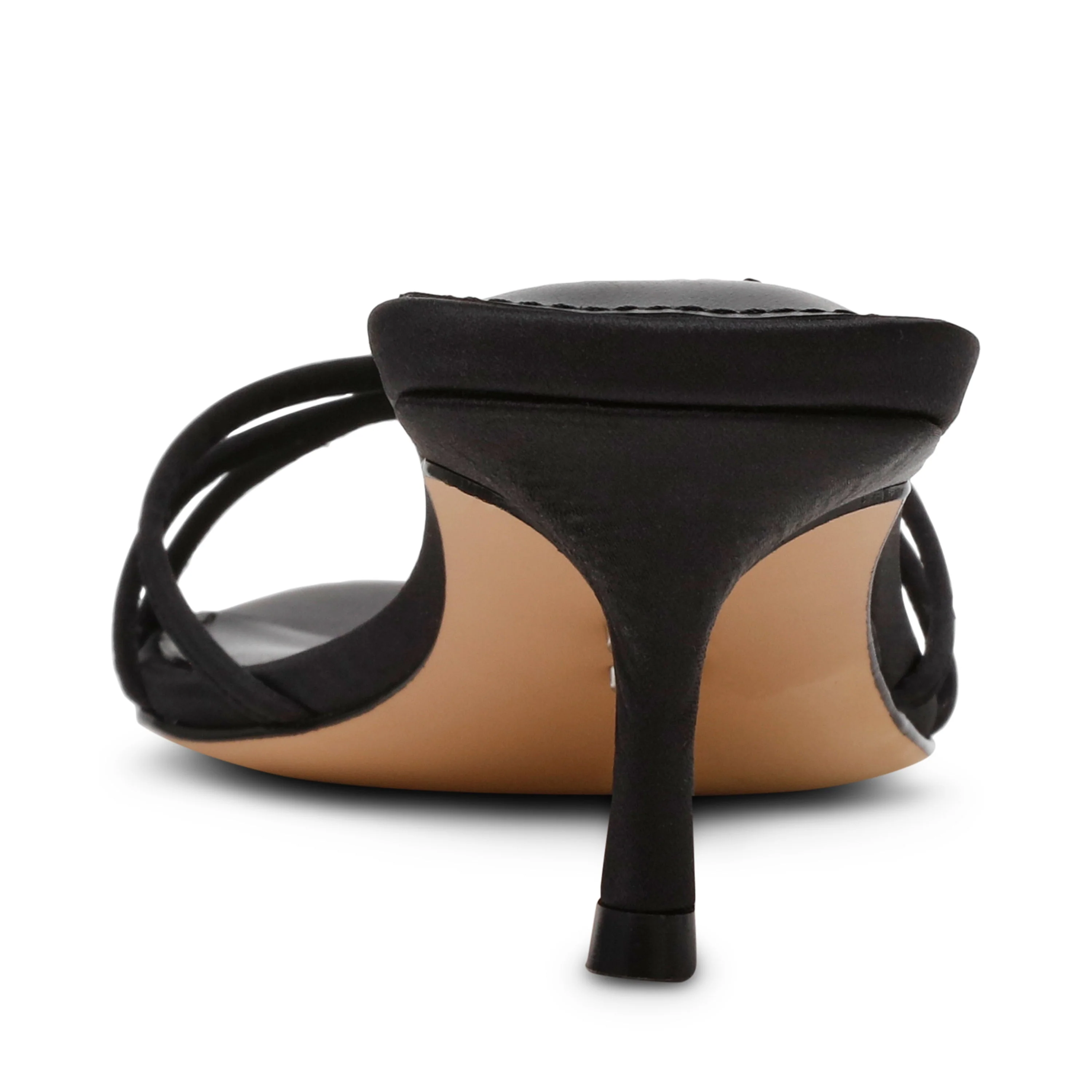 CANDELA BLACK SATIN HEELS - Image 3