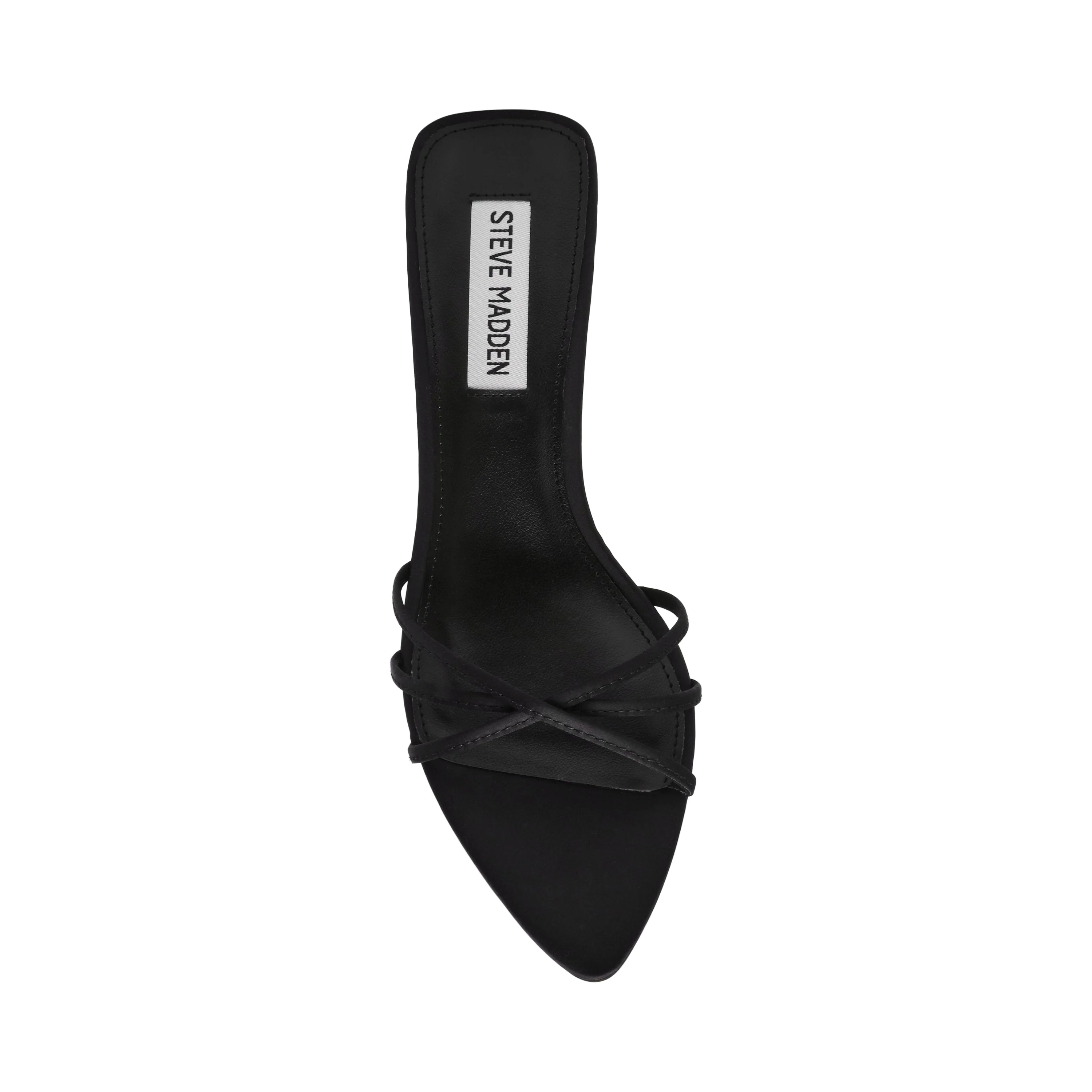 CANDELA BLACK SATIN HEELS - Image 4