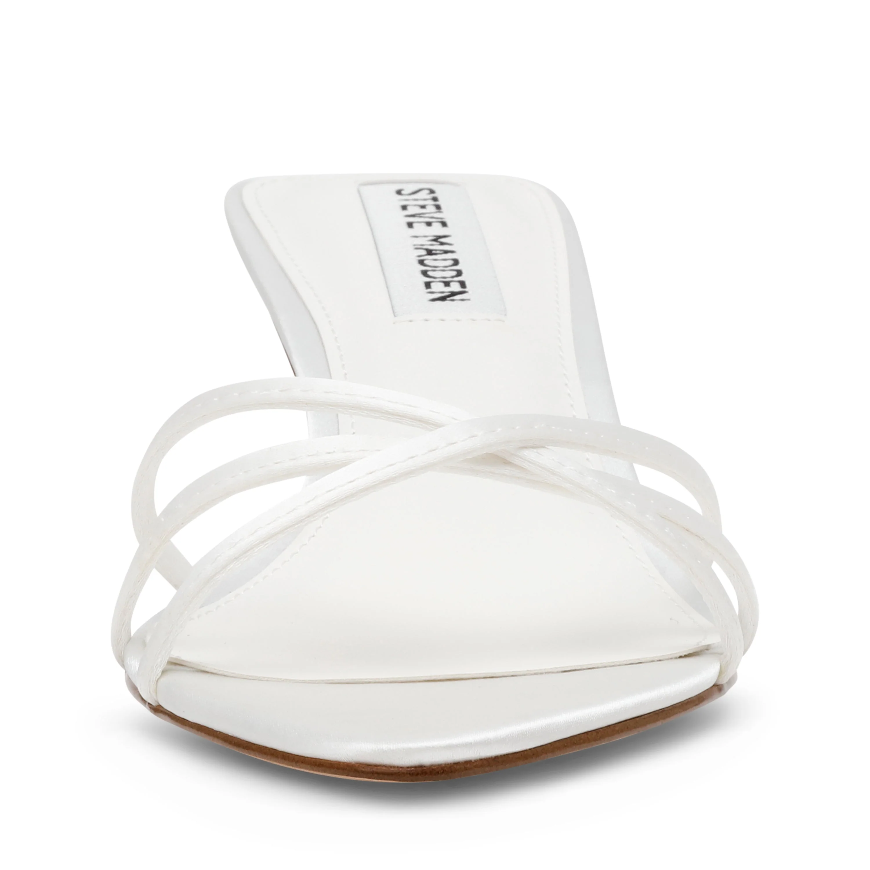Candela Women's White Satin Heels - Image 2