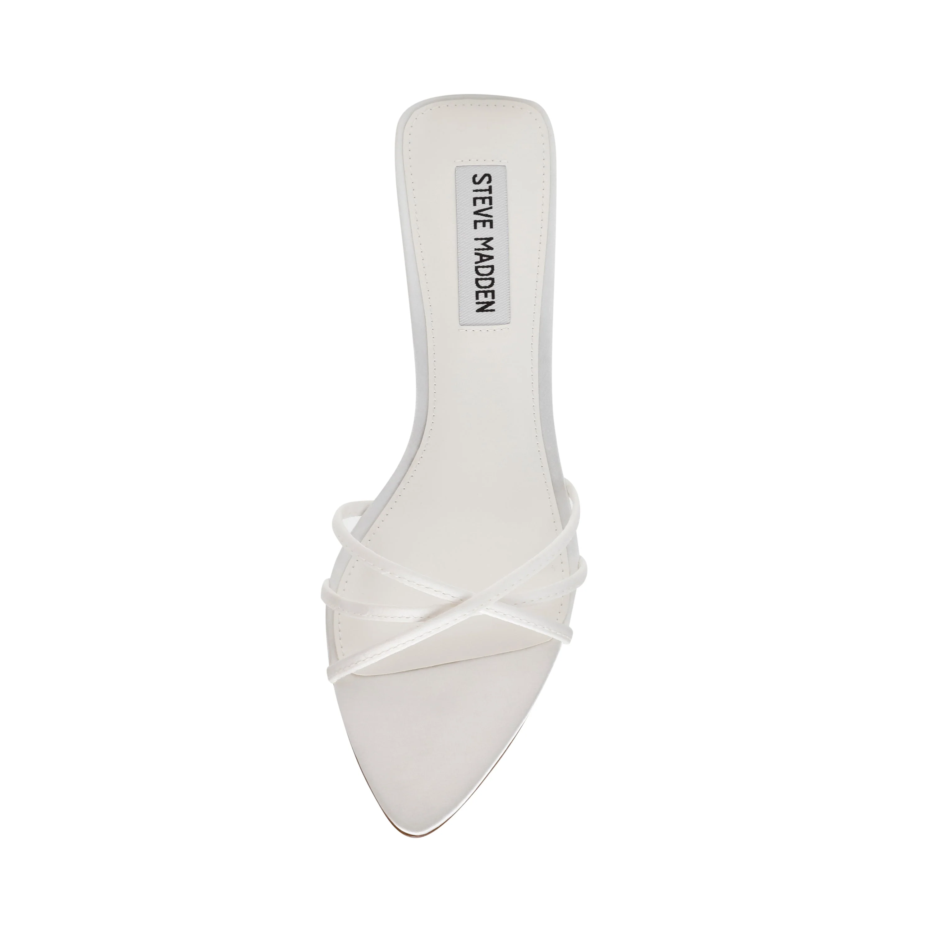 Candela Women's White Satin Heels - Image 4