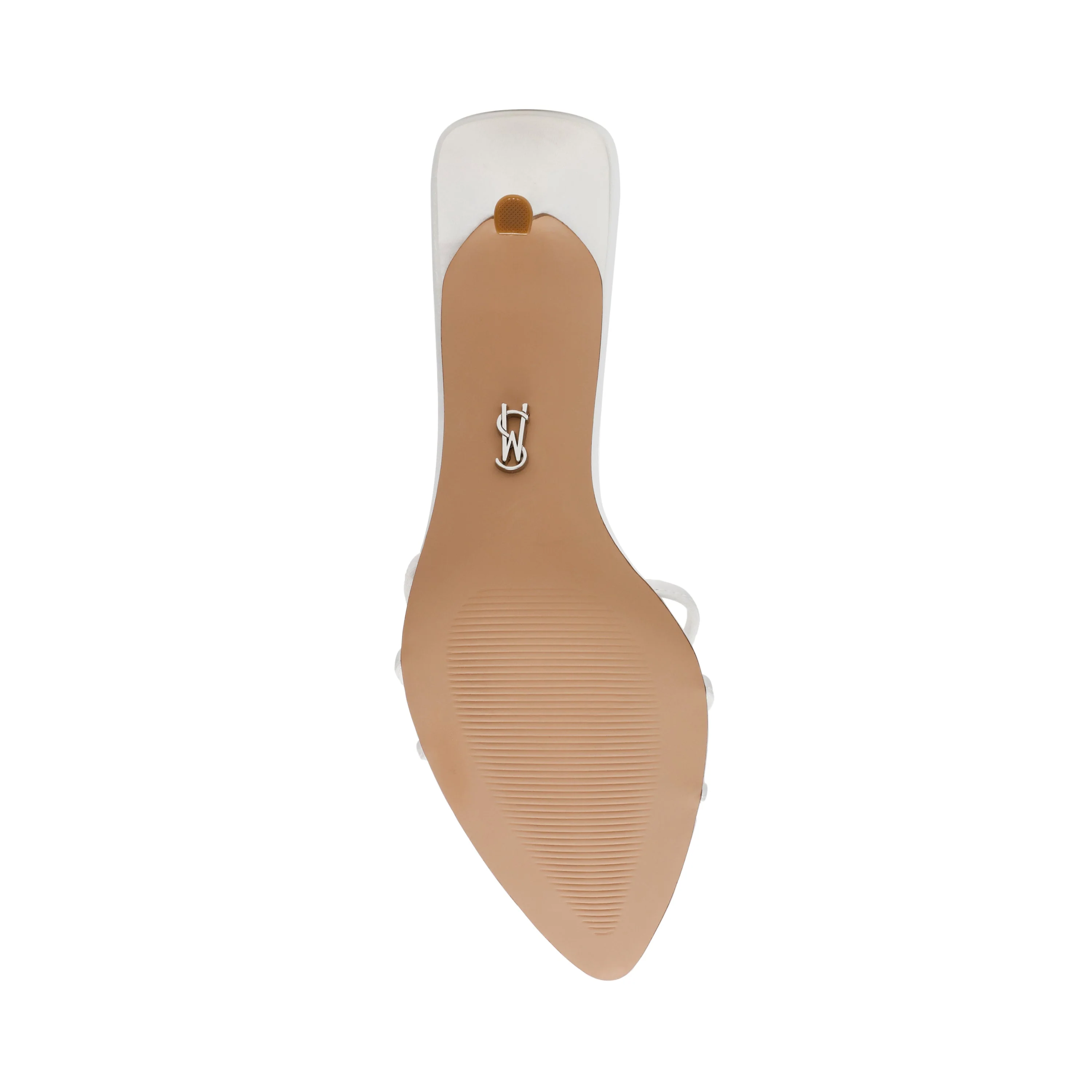 Candela Women's White Satin Heels - Image 5