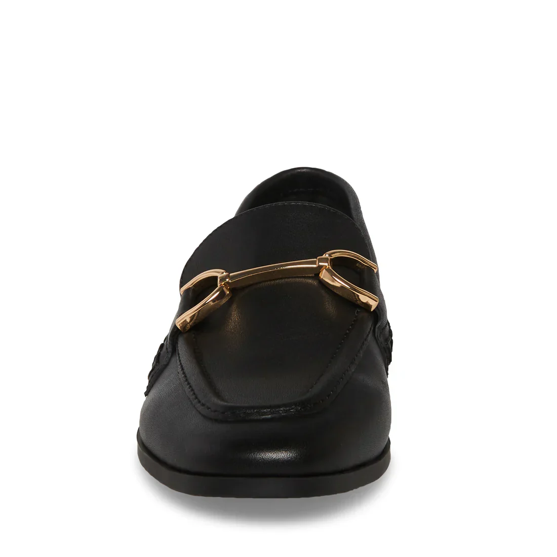 Carrine Women's Black Leather Loafers - Image 4