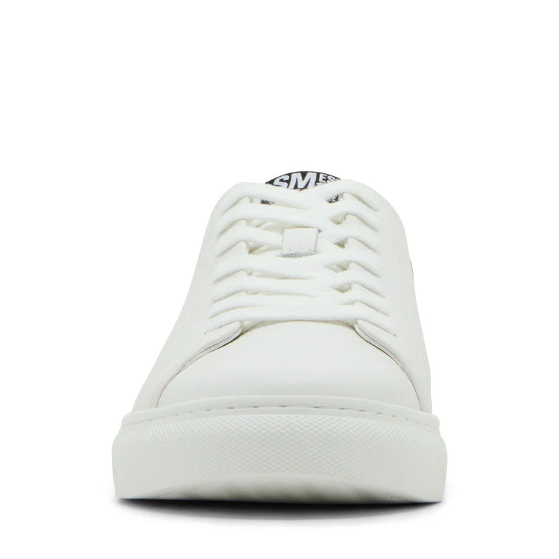 Chardd Men's White Low Top Sneakers - Image 3