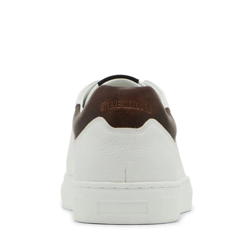Chardd Men's White Low Top Sneakers - Image 4