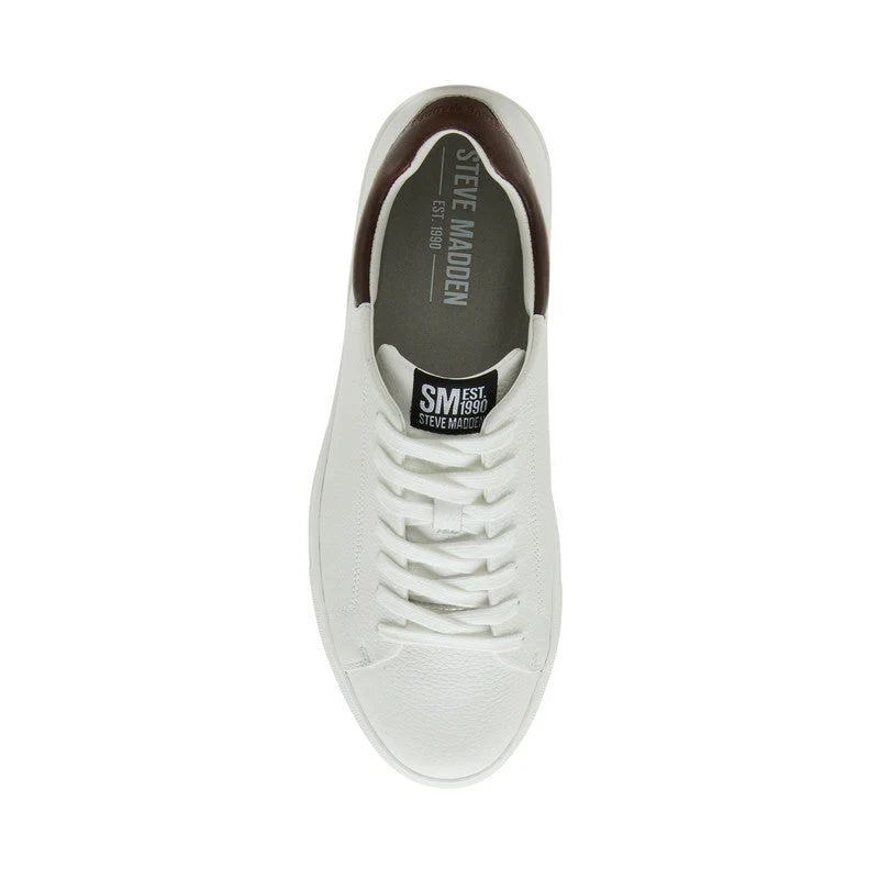 Chardd Men's White Low Top Sneakers - Image 5