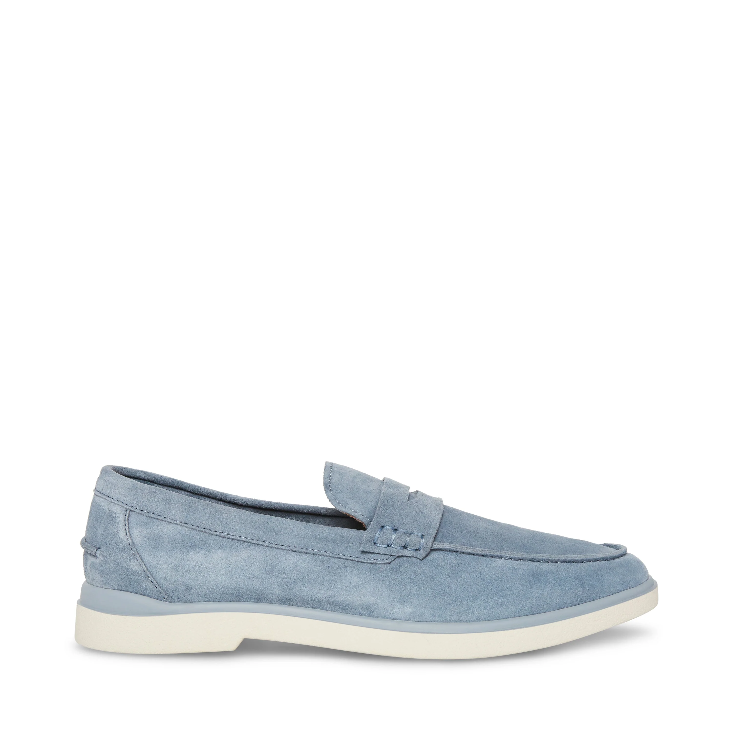 Charley Men's Light Blue Suede Loafers