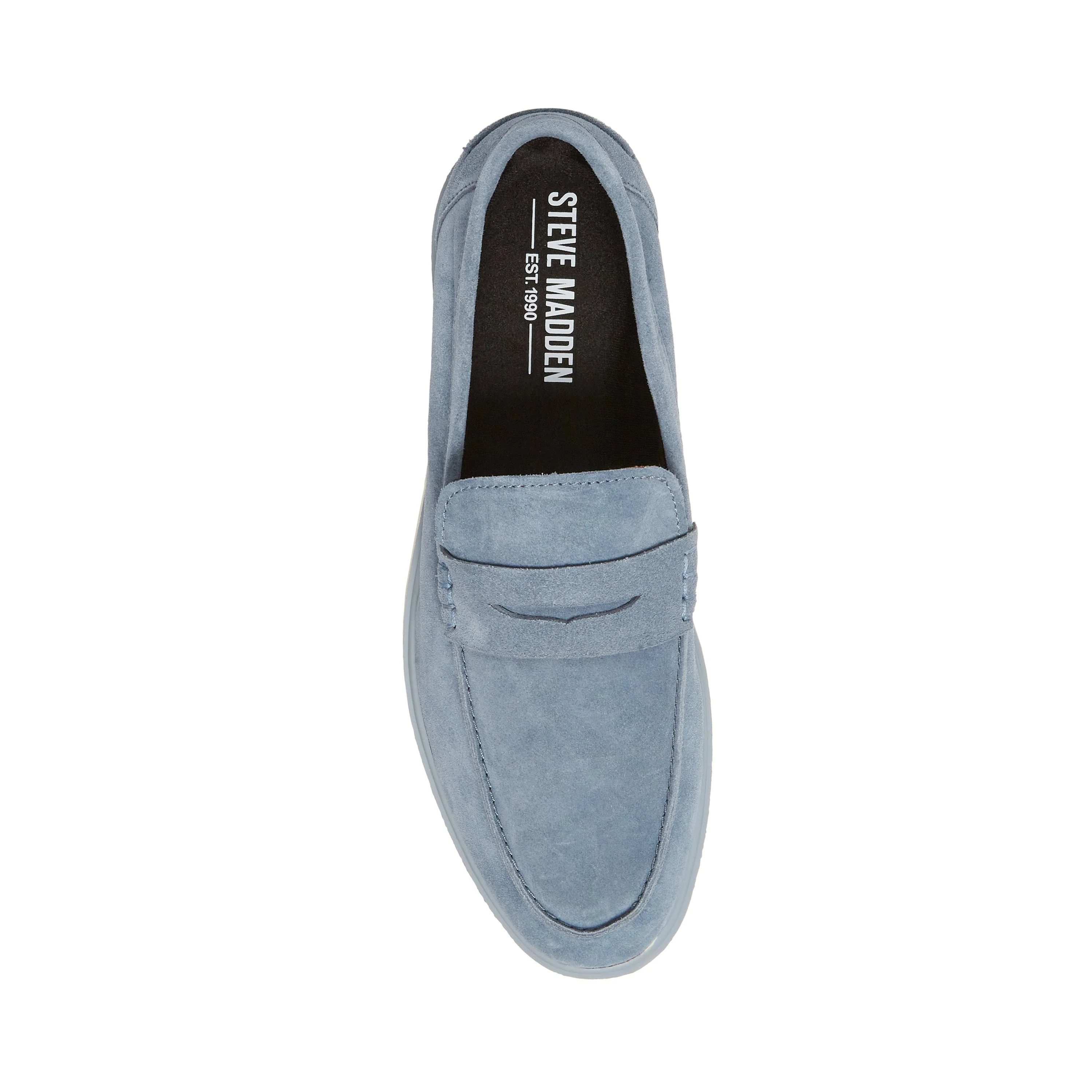 Charley Men's Light Blue Suede Loafers - Image 5