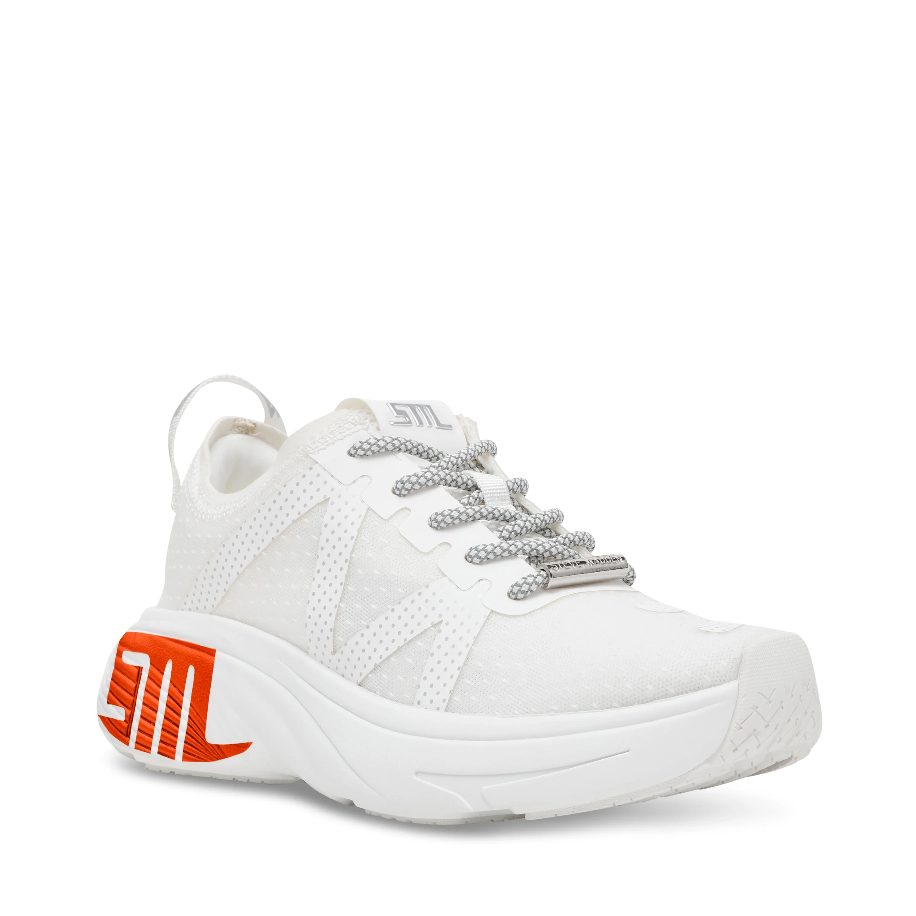 Climb 1 Women's White/Orange Sneakers - Image 5