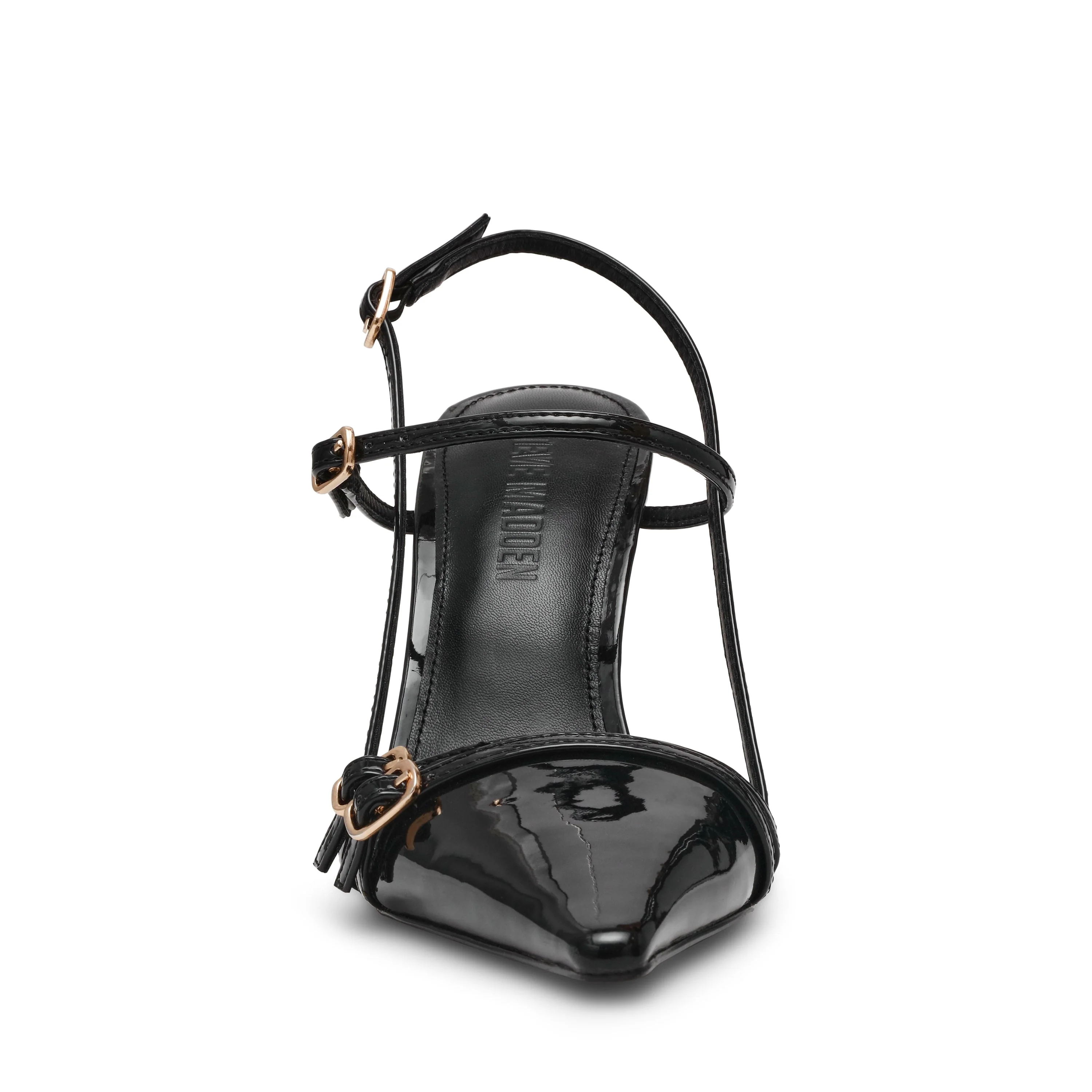 DEAGAN BLACK PATENT HEELS - Image 3