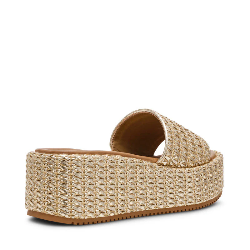 Decor Gold Women's Wedge Sandals - Image 2