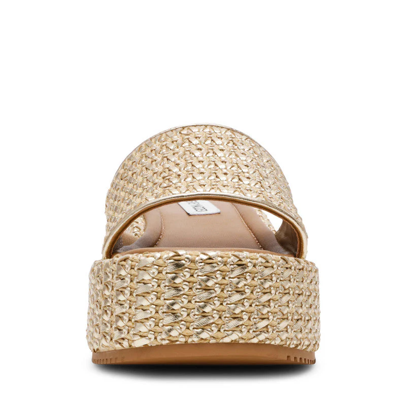 Decor Gold Women's Wedge Sandals - Image 4