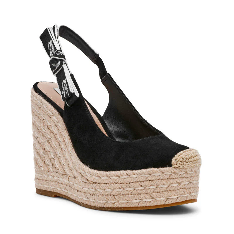 Demmi Women Black Wedges