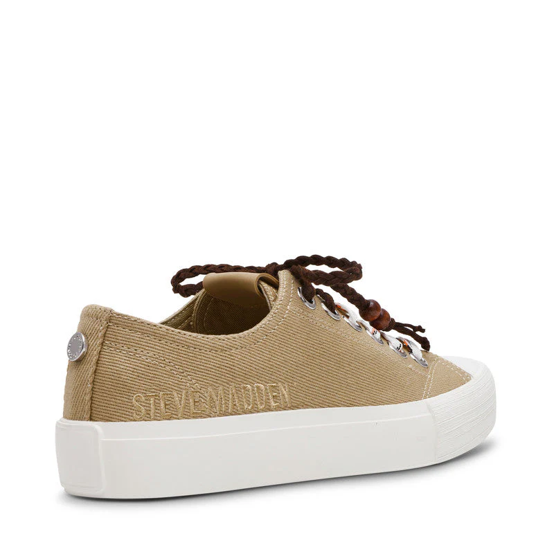 Doubles Women Cream Low Top Sneakers - Image 2