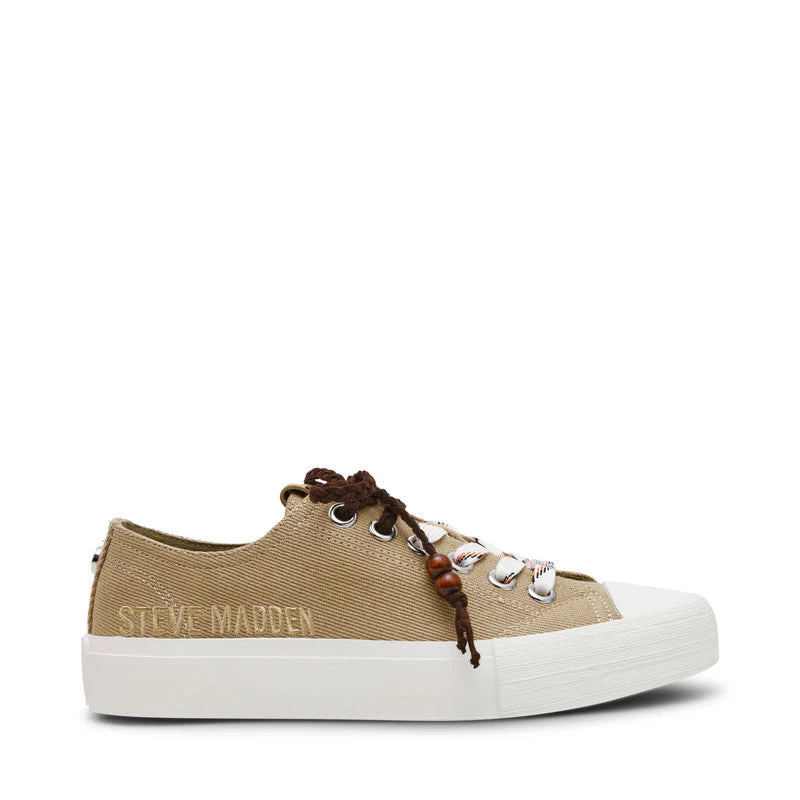 Doubles Women Cream Low Top Sneakers - Image 3