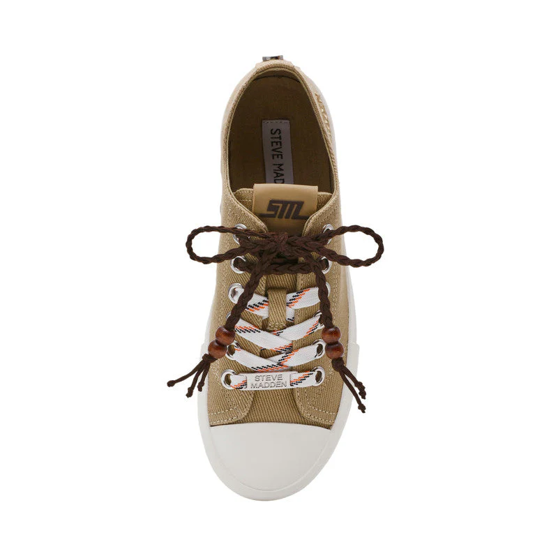 Doubles Women Cream Low Top Sneakers - Image 4