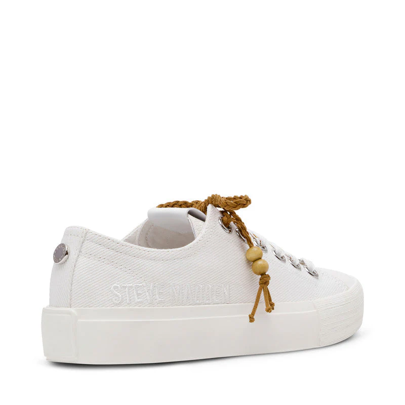 Doubles Women White Low Top Sneakers - Image 2