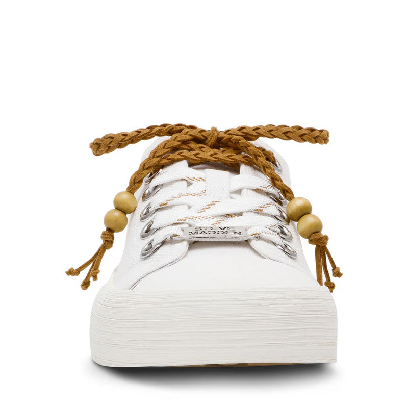 Doubles Women White Low Top Sneakers - Image 3