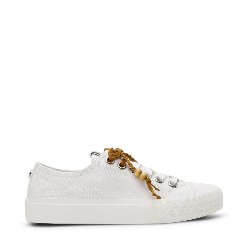 Doubles Women White Low Top Sneakers - Image 4