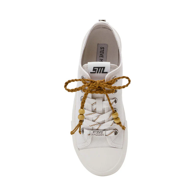 Doubles Women White Low Top Sneakers - Image 5