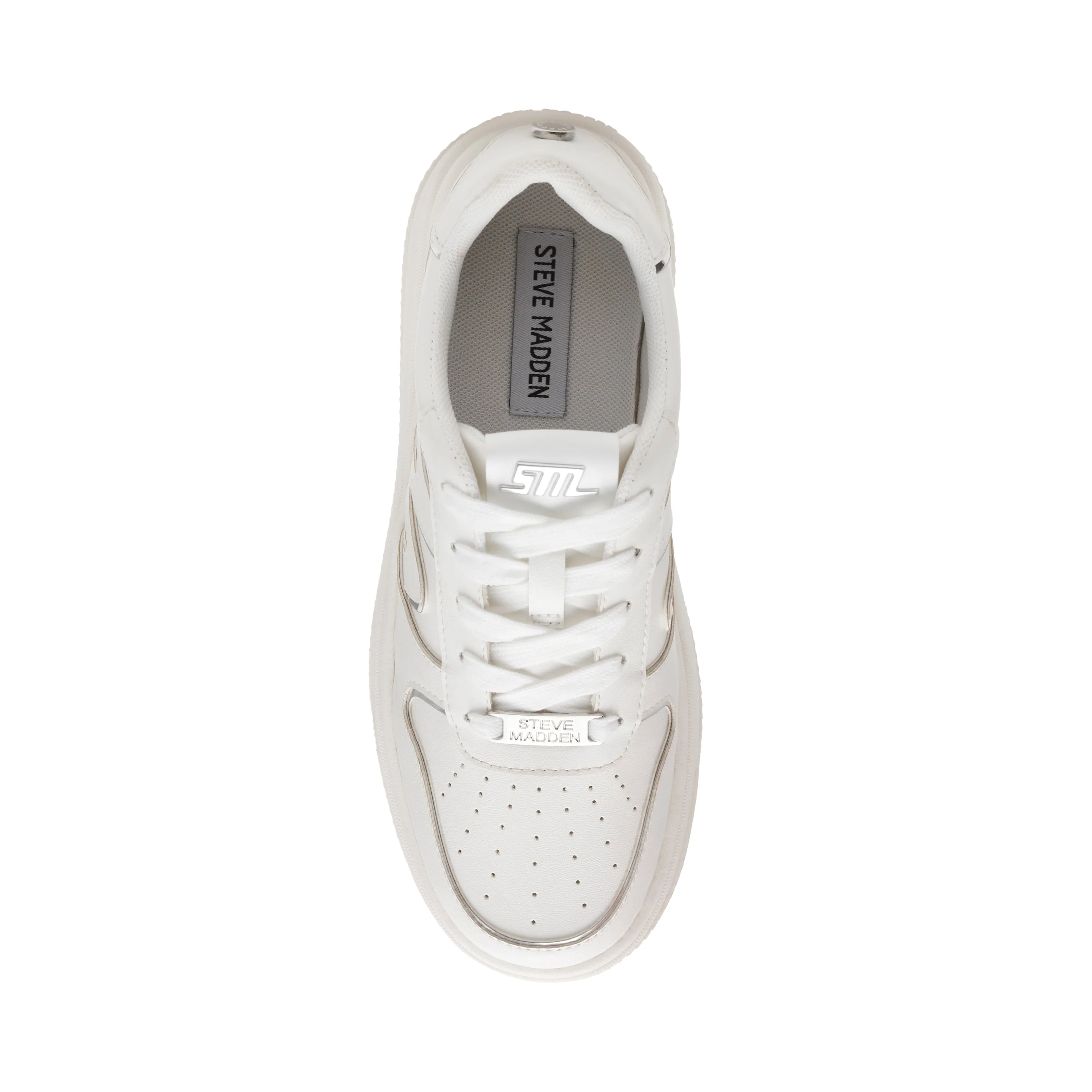 Dynamo Women's White/Silver Sneakers - Image 4
