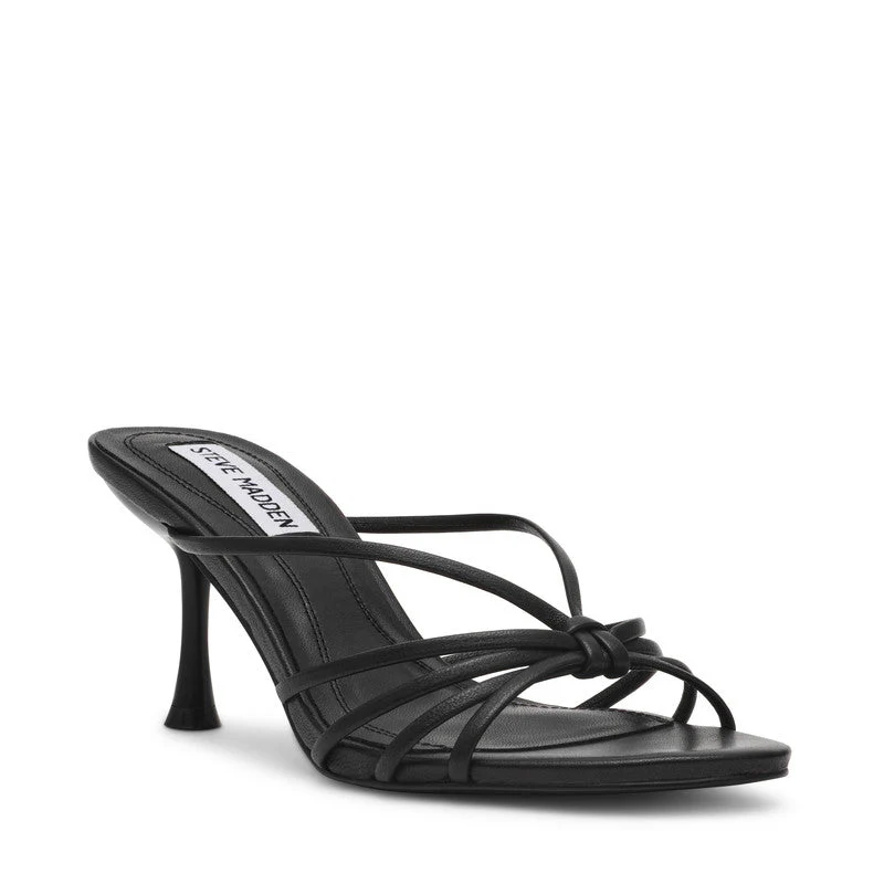 Edna Black Women's Mid-Evening Sandals
