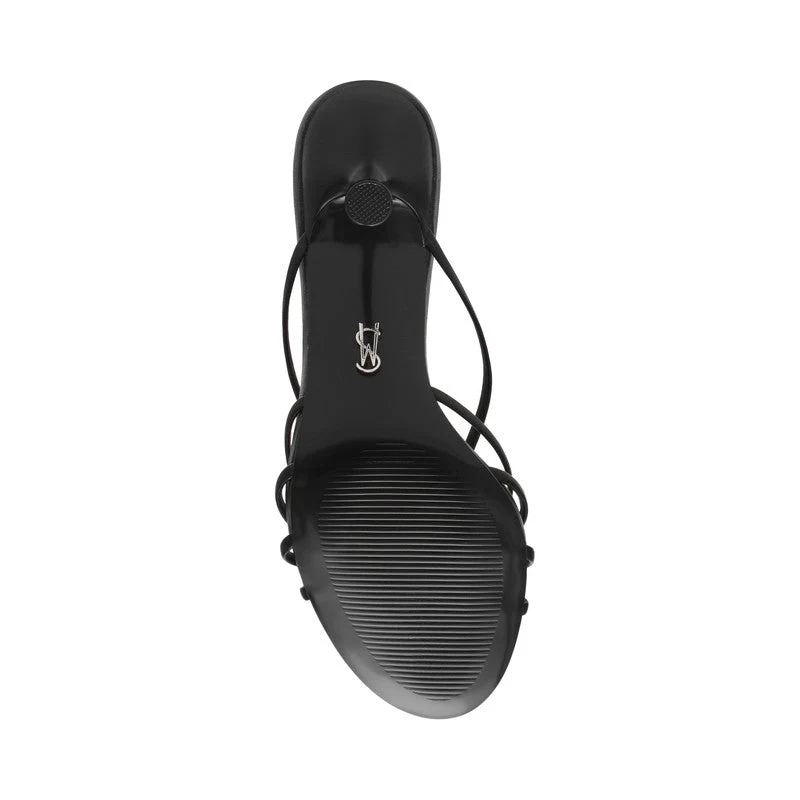 Edna Black Women's Mid-Evening Sandals - Image 3