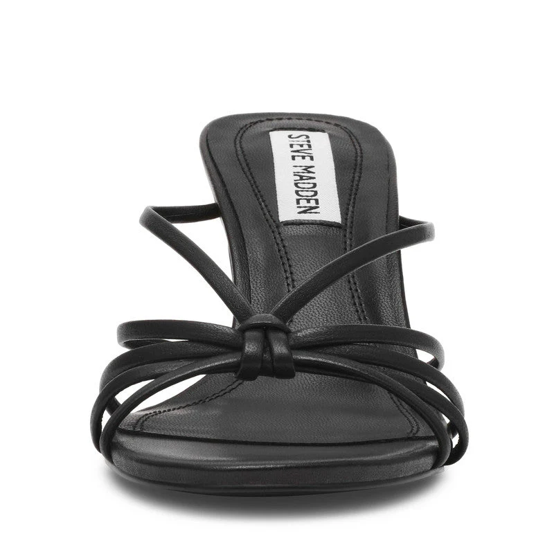 Edna Black Women's Mid-Evening Sandals - Image 4