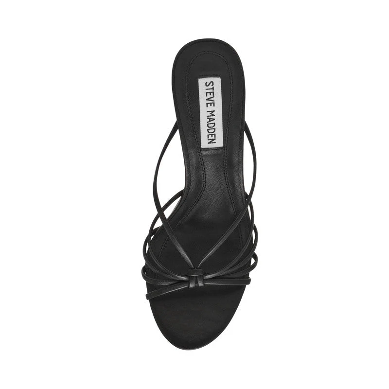 Edna Black Women's Mid-Evening Sandals - Image 6