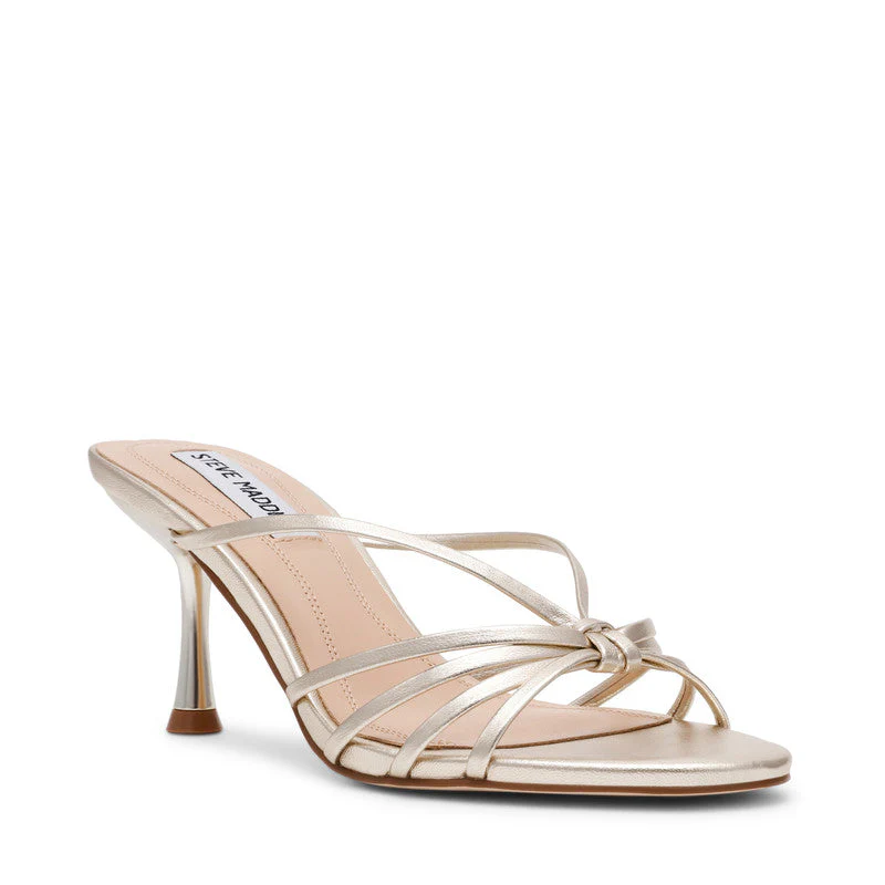 Edna Champagne Women's Mid-Evening Sandals
