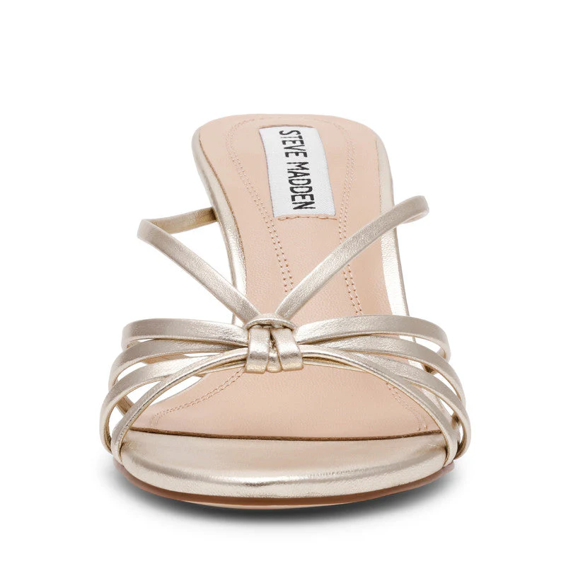 Edna Champagne Women's Mid-Evening Sandals - Image 4