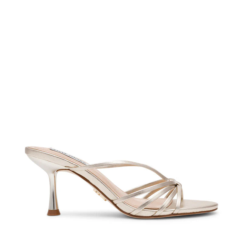 Edna Champagne Women's Mid-Evening Sandals - Image 5