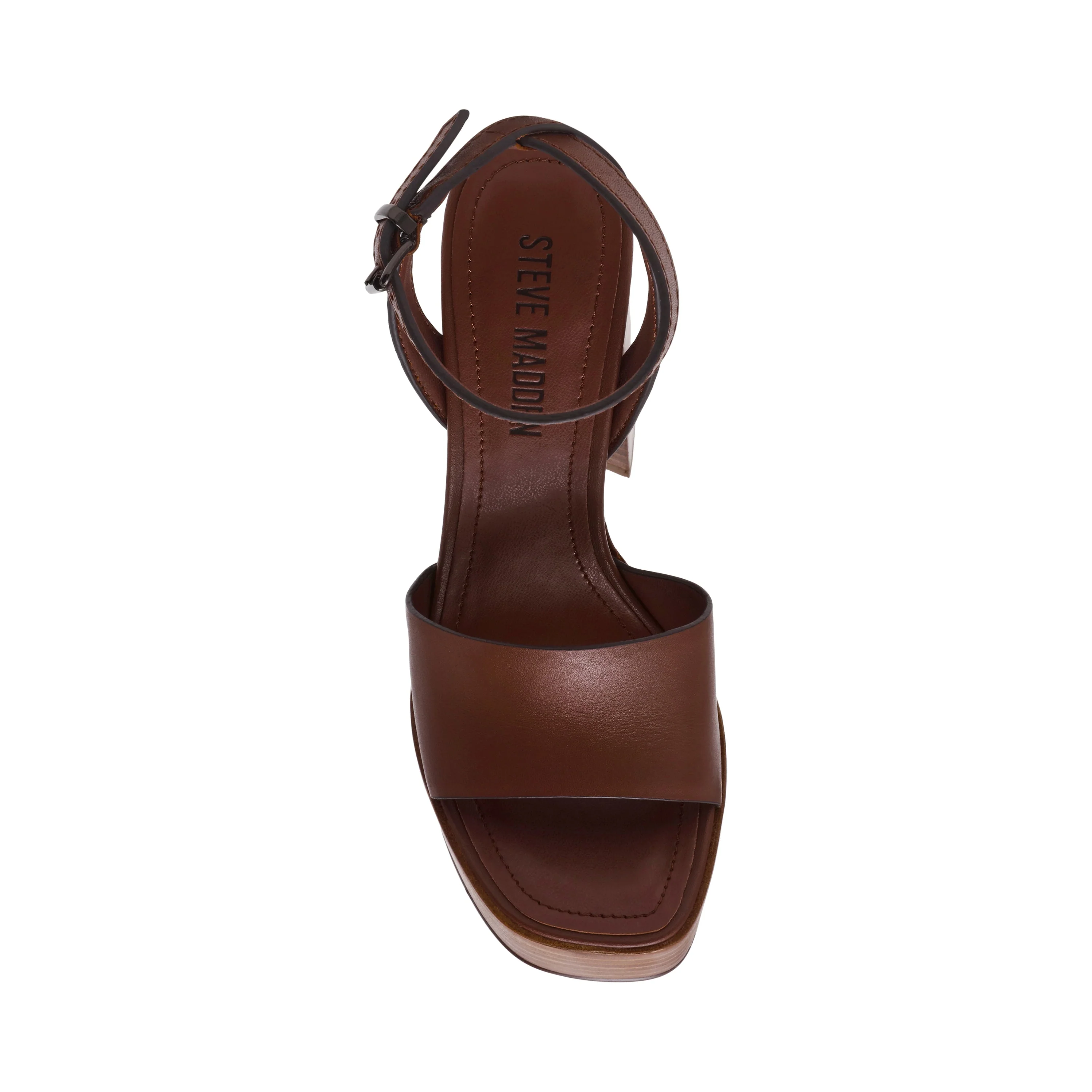 Floria Women's Brown Leather Heels - Image 5