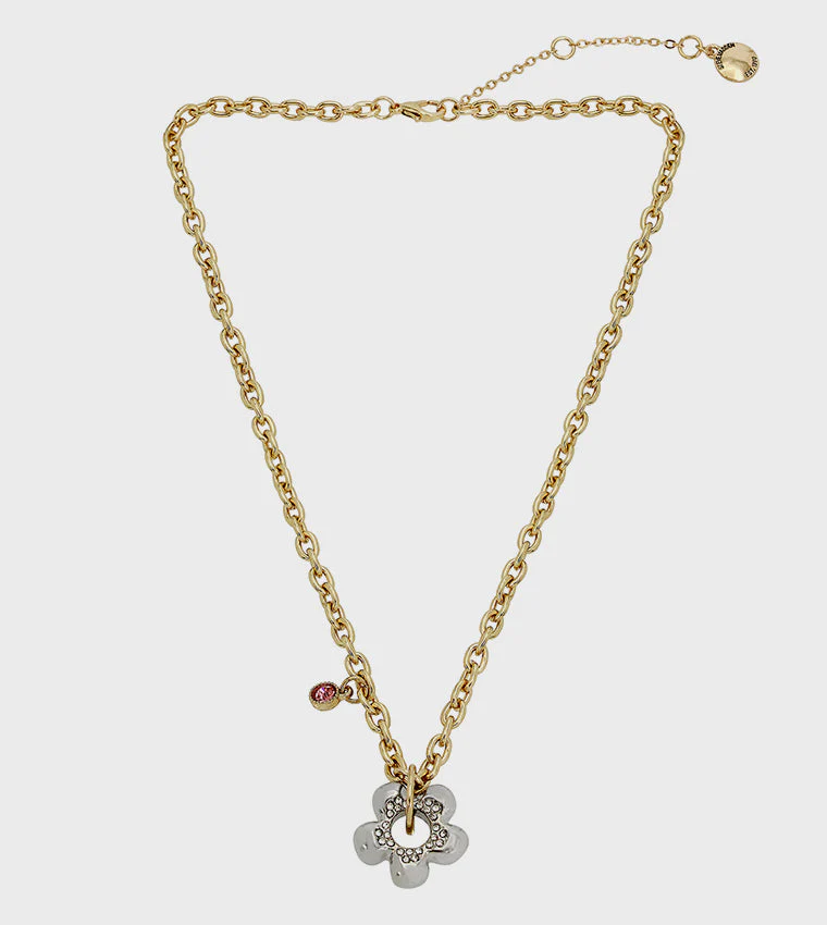 Flower Women's Multi Short Pendant