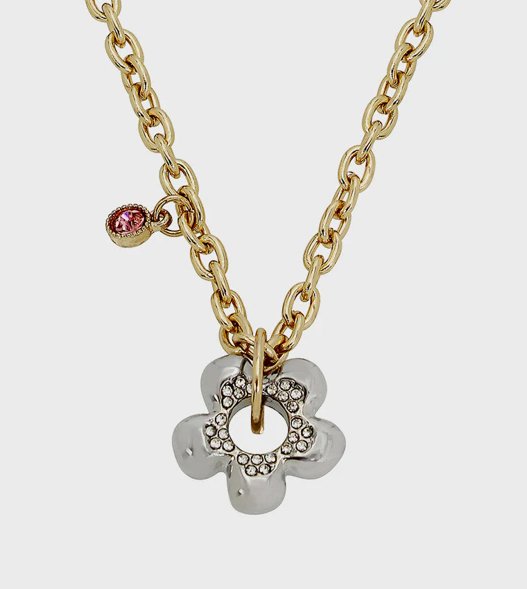 Flower Women's Multi Short Pendant - Image 2
