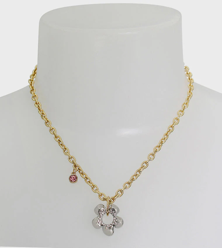 Flower Women's Multi Short Pendant - Image 4